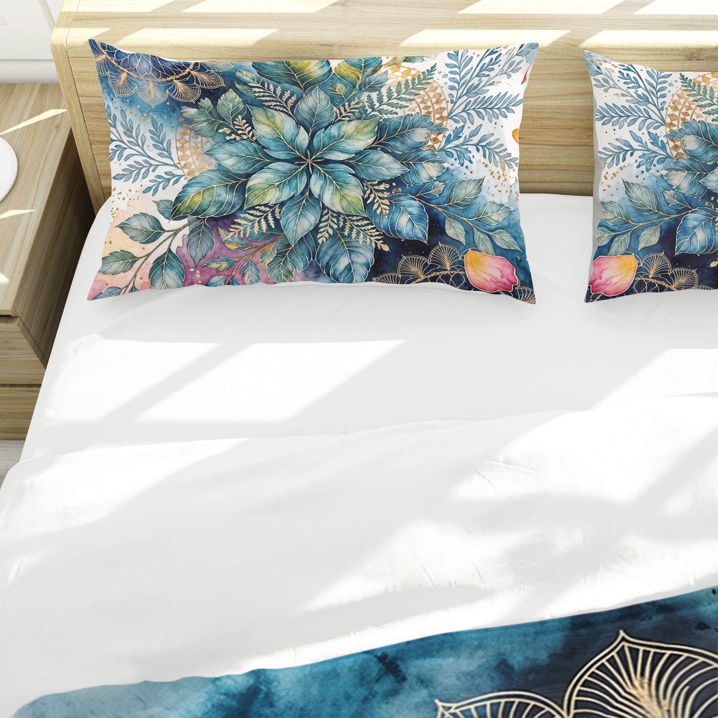 Sacred Geometry Rose Duvet Cover Set