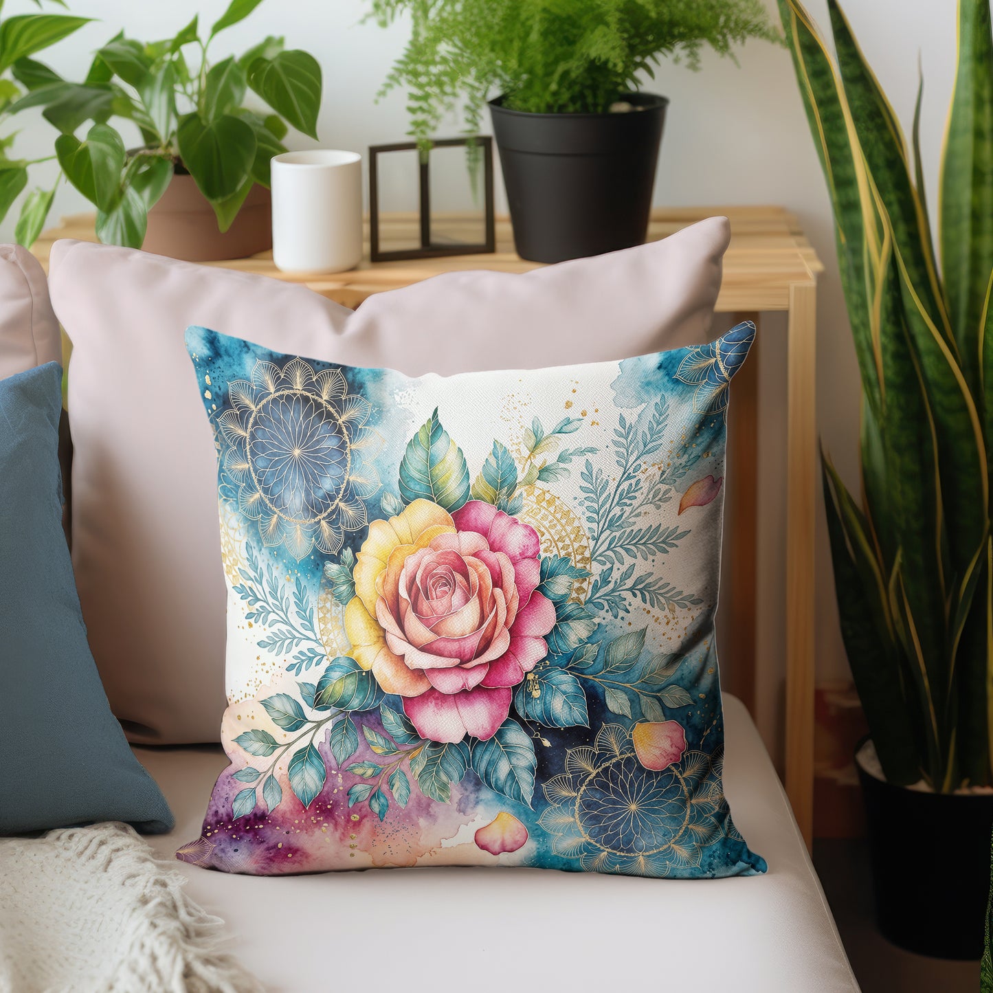 Sacred Geometry Rose Luxury Scatter