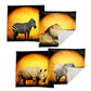 Safari Animals Luxury Scatter Covers Set of 4