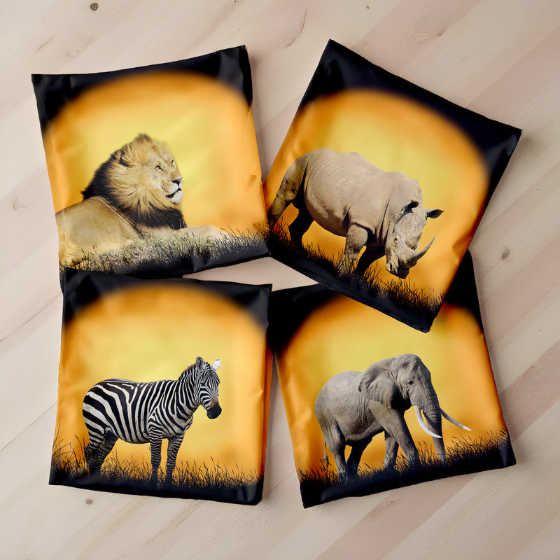 Safari Animals Luxury Scatter Covers Set of 4