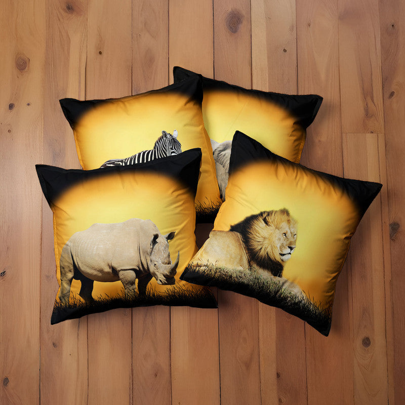 Safari Animals Luxury Scatter Covers Set of 4