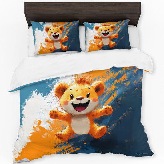 Safari Lion Cub Duvet Cover Set by Wikus Schalkwyk