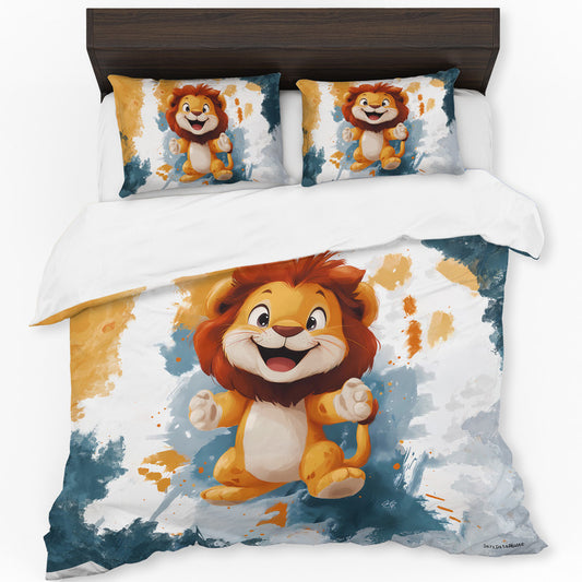 Safari Lion Duvet Cover Set by Wikus Schalkwyk