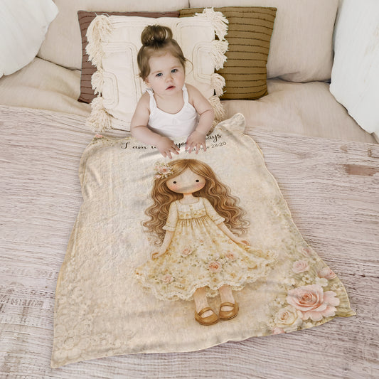 Safe Girl Toddler Fleece Blanket