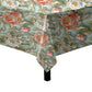 Sage Background Peony Square Tablecloth