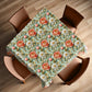 Sage Background Peony Square Tablecloth