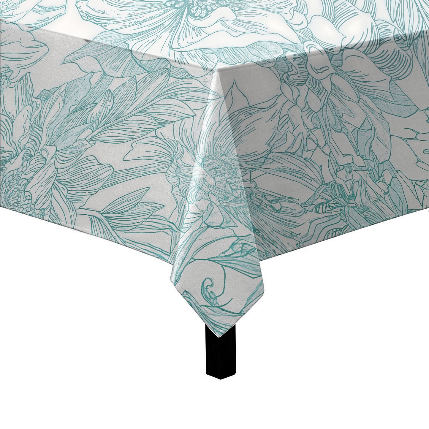 Sage Floral Square Tablecloth