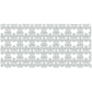 Sage Pattern on White 3m Rectangle Tablecloth