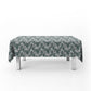 Sage and White Abstract Rectangle Tablecloth