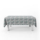 Sage on White Roman Pattern Rectangle Tablecloth