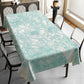 Sage on White Roman Pattern Rectangle Tablecloth