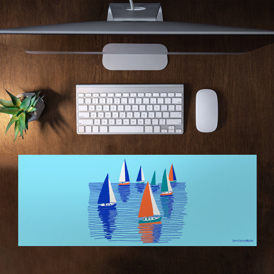 Sail Horizon Desk Pad by Wikus Schalkwyk