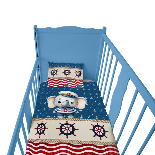 Sailor Elephant Cot Set