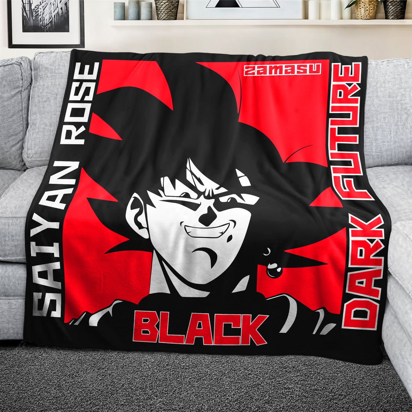 Saiyan Rose Light Weight Fleece Blanket