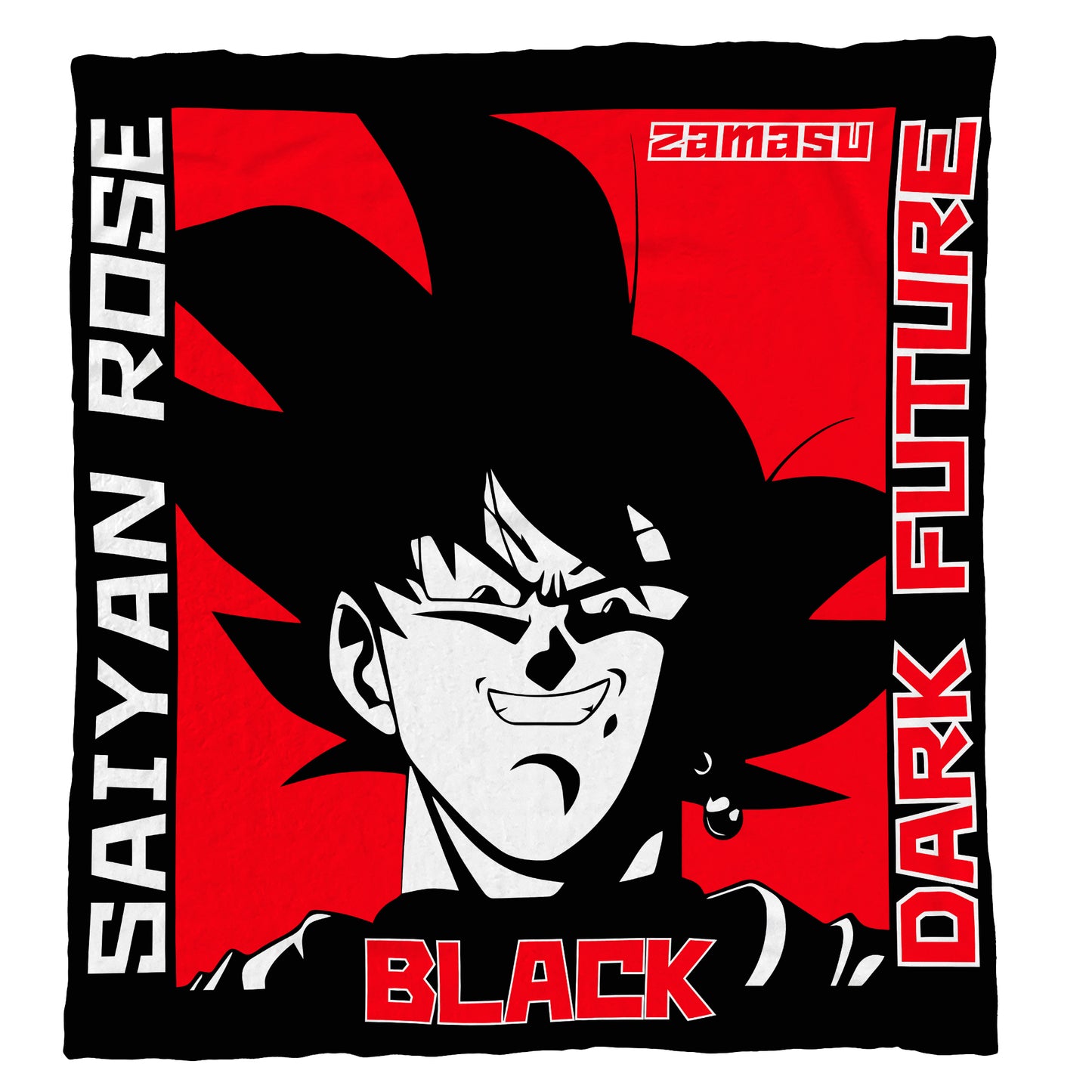 Saiyan Rose Light Weight Fleece Blanket