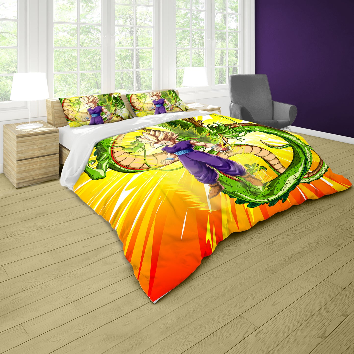 Saiyan’s Flame Duvet Cover Set