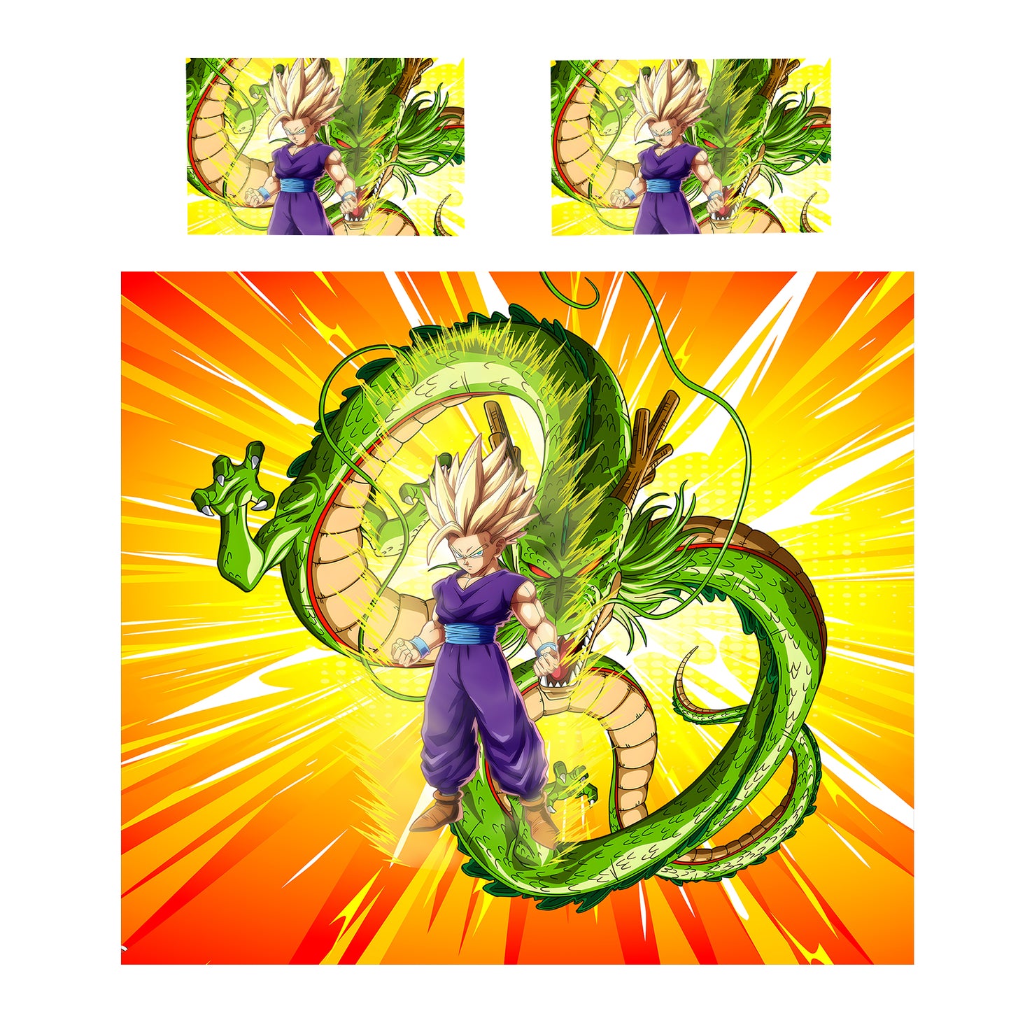Saiyan’s Flame Duvet Cover Set