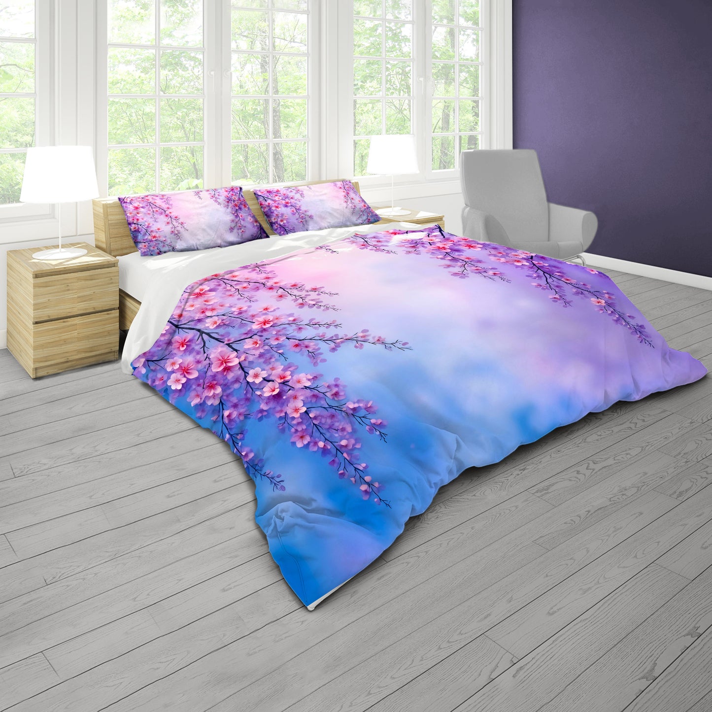 Sakura Cherry Blossom Duvet Cover Set
