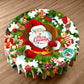 Santa Merry Christmas Round Tablecloth