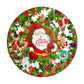 Santa Merry Christmas Round Tablecloth