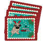 Santa Pug Christmas Placemats
