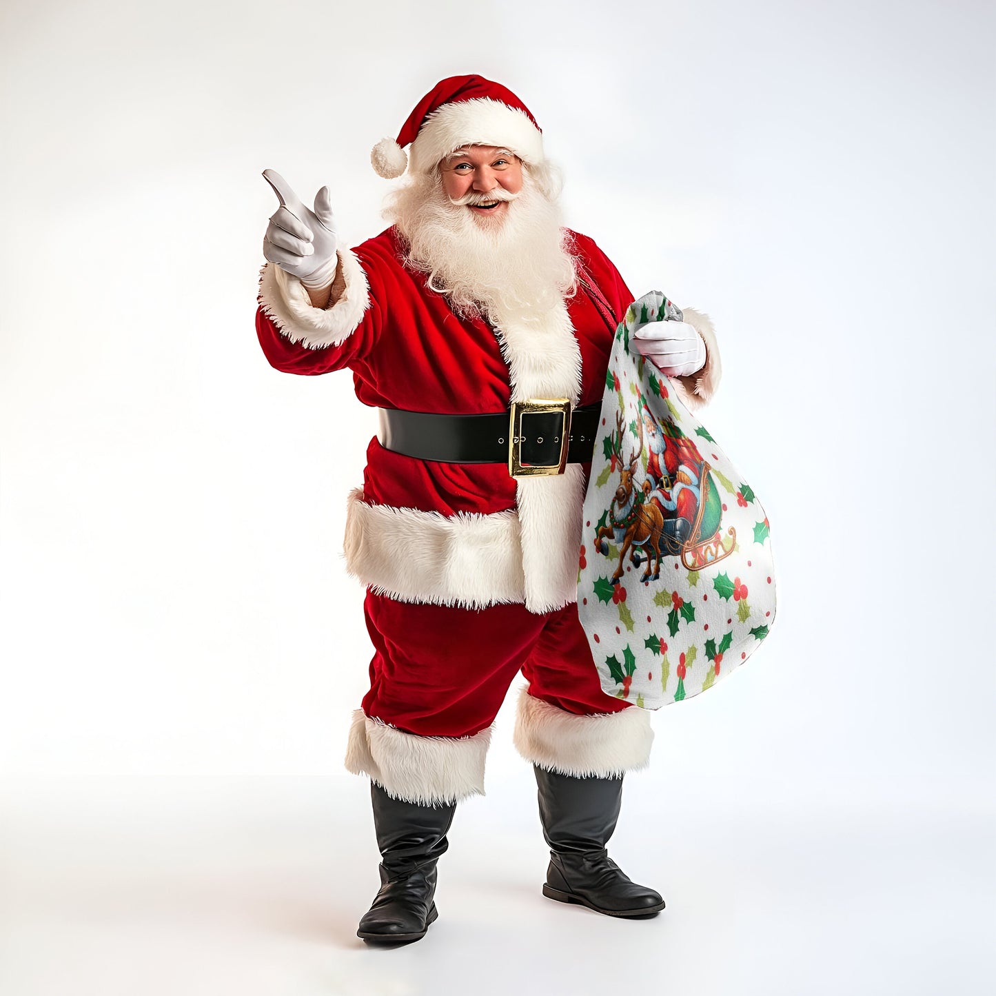 Santas Christmas Gift Bag (Set of 2)