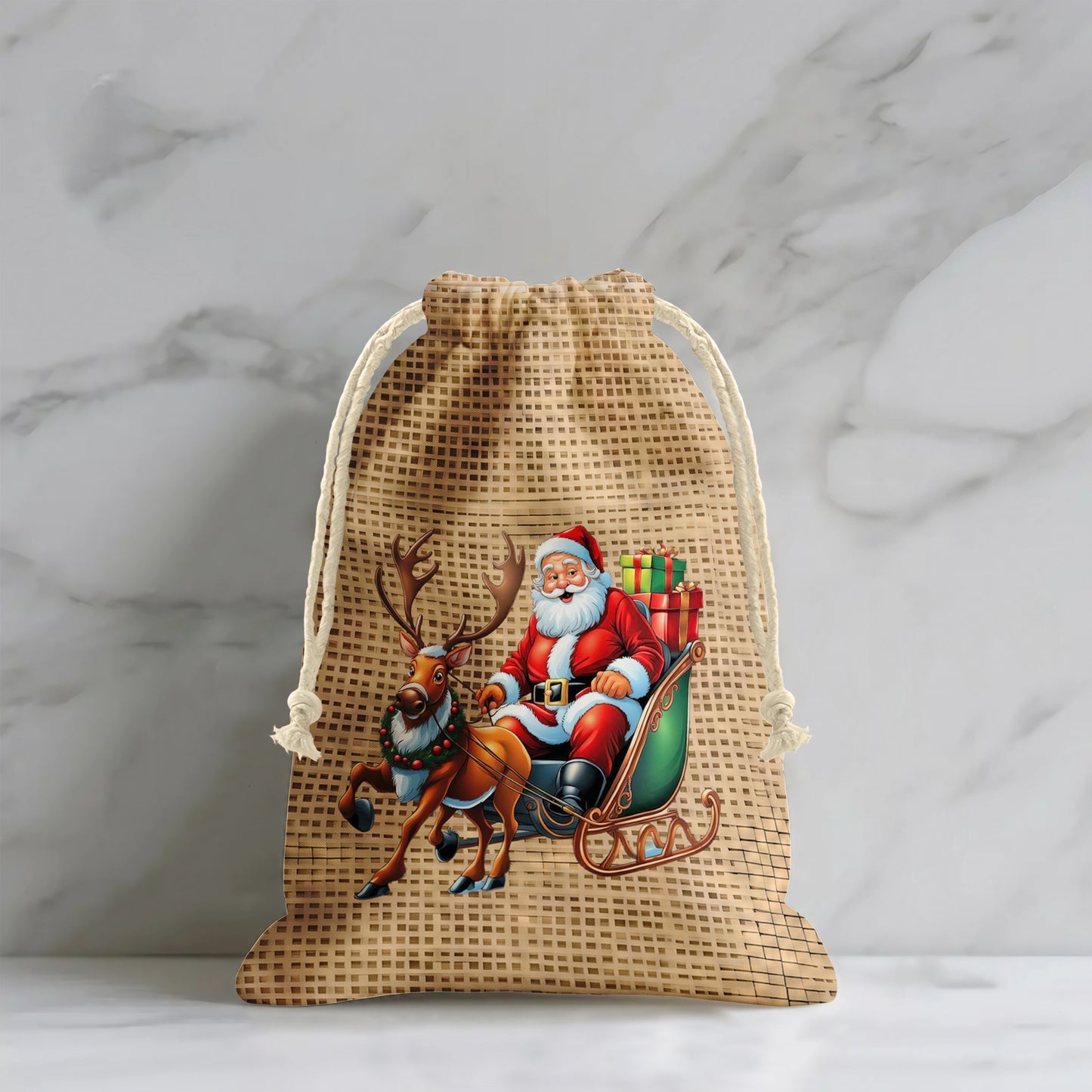 Santas Christmas Sleigh Gift Sack