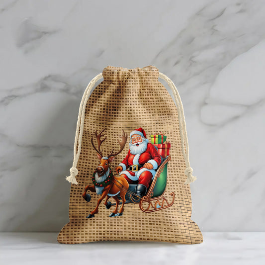 Santas Christmas Sleigh Gift Sack