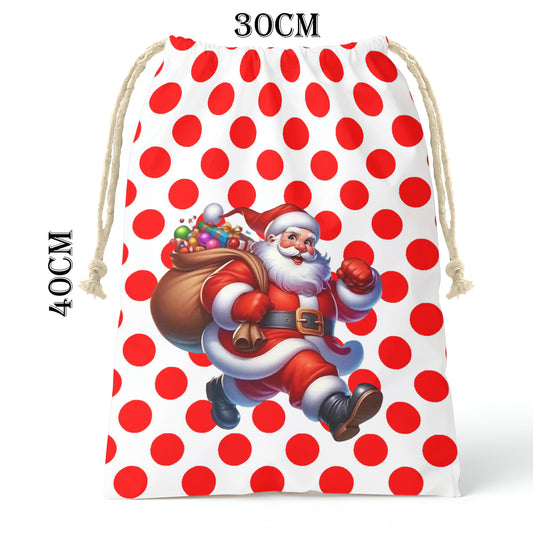 Santas Little Helpers Dots Gift Bag (Set of 2)