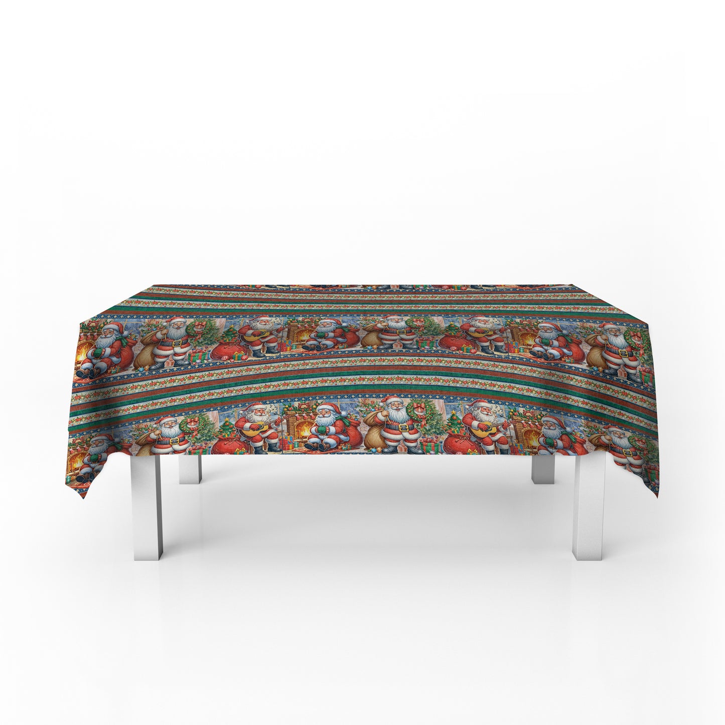 Santas’ Parade Rectangle Tablecloth
