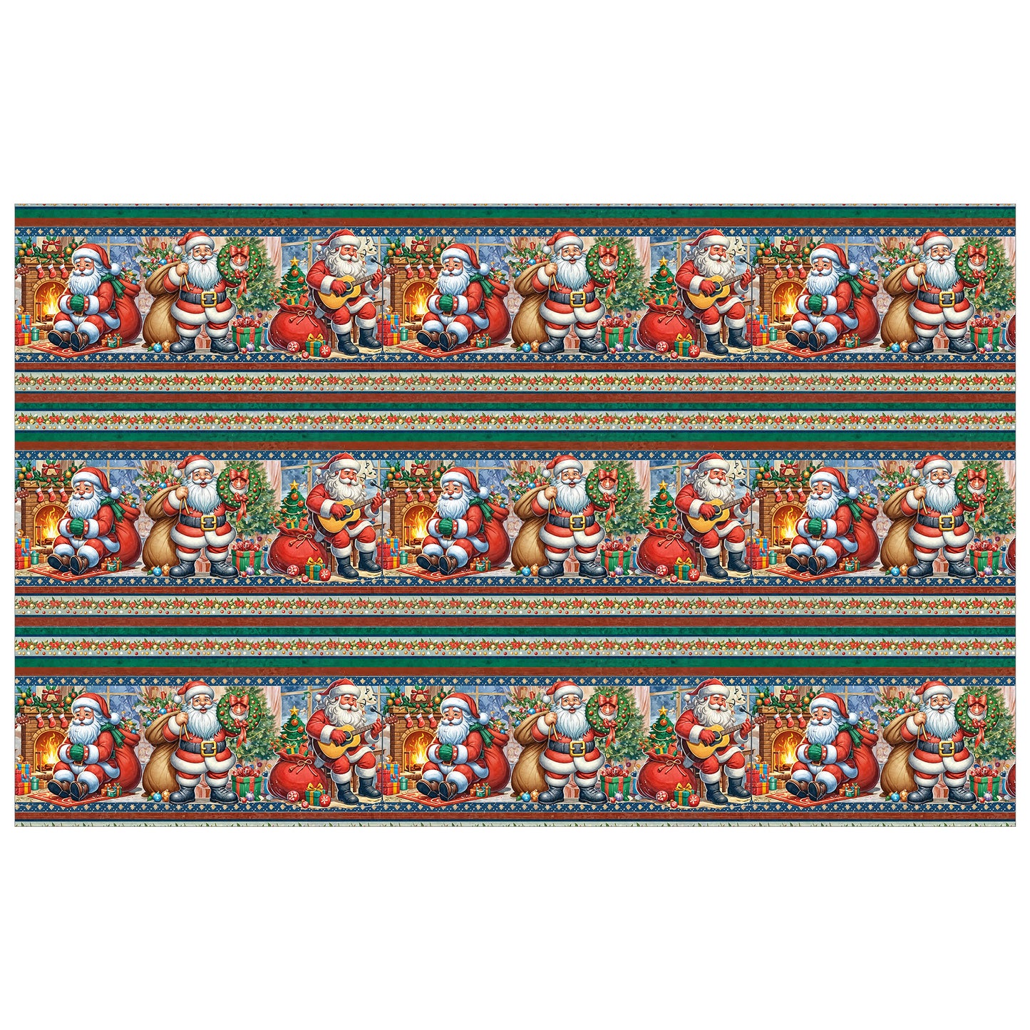 Santas’ Parade Rectangle Tablecloth