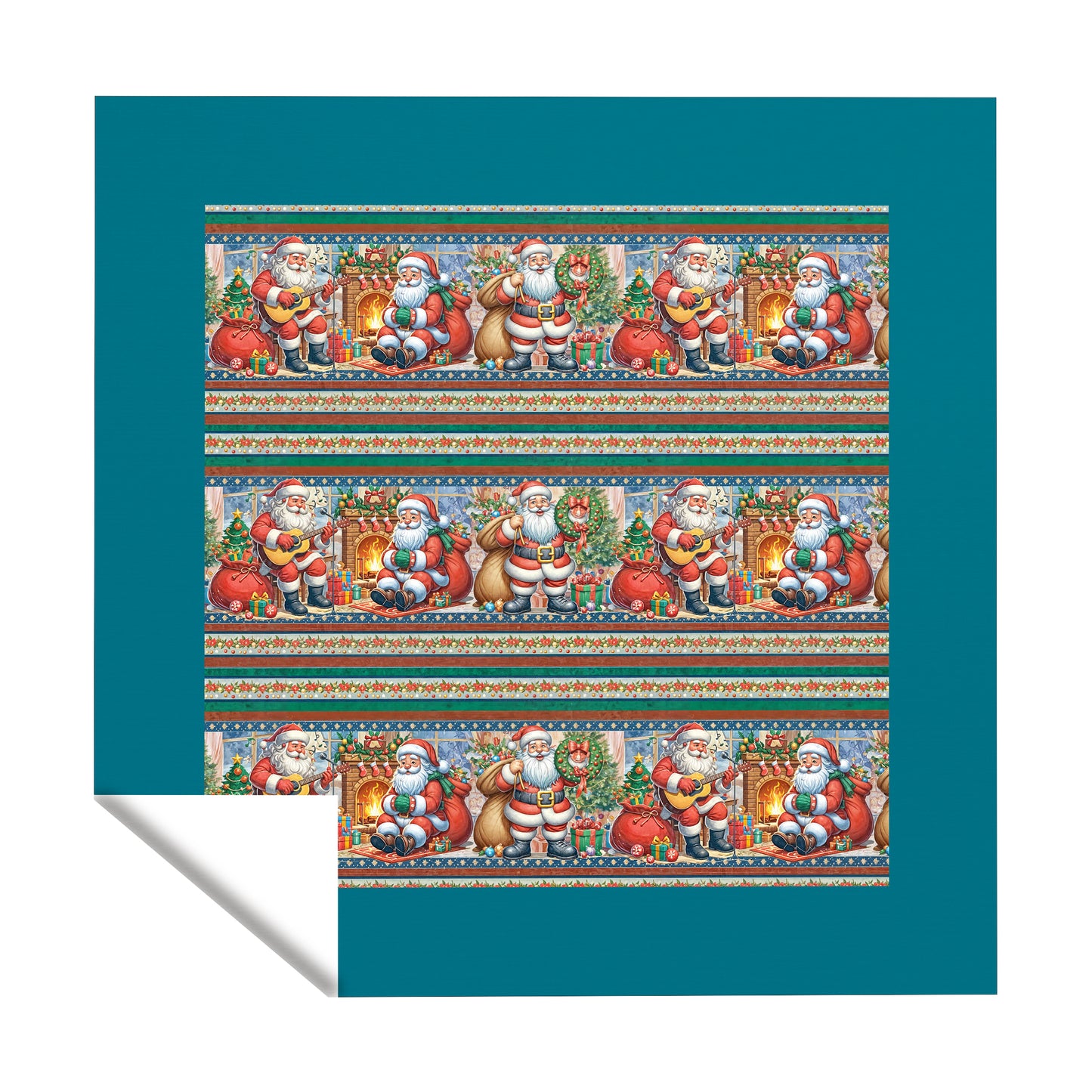 Santas’ Parade Square Tablecloth