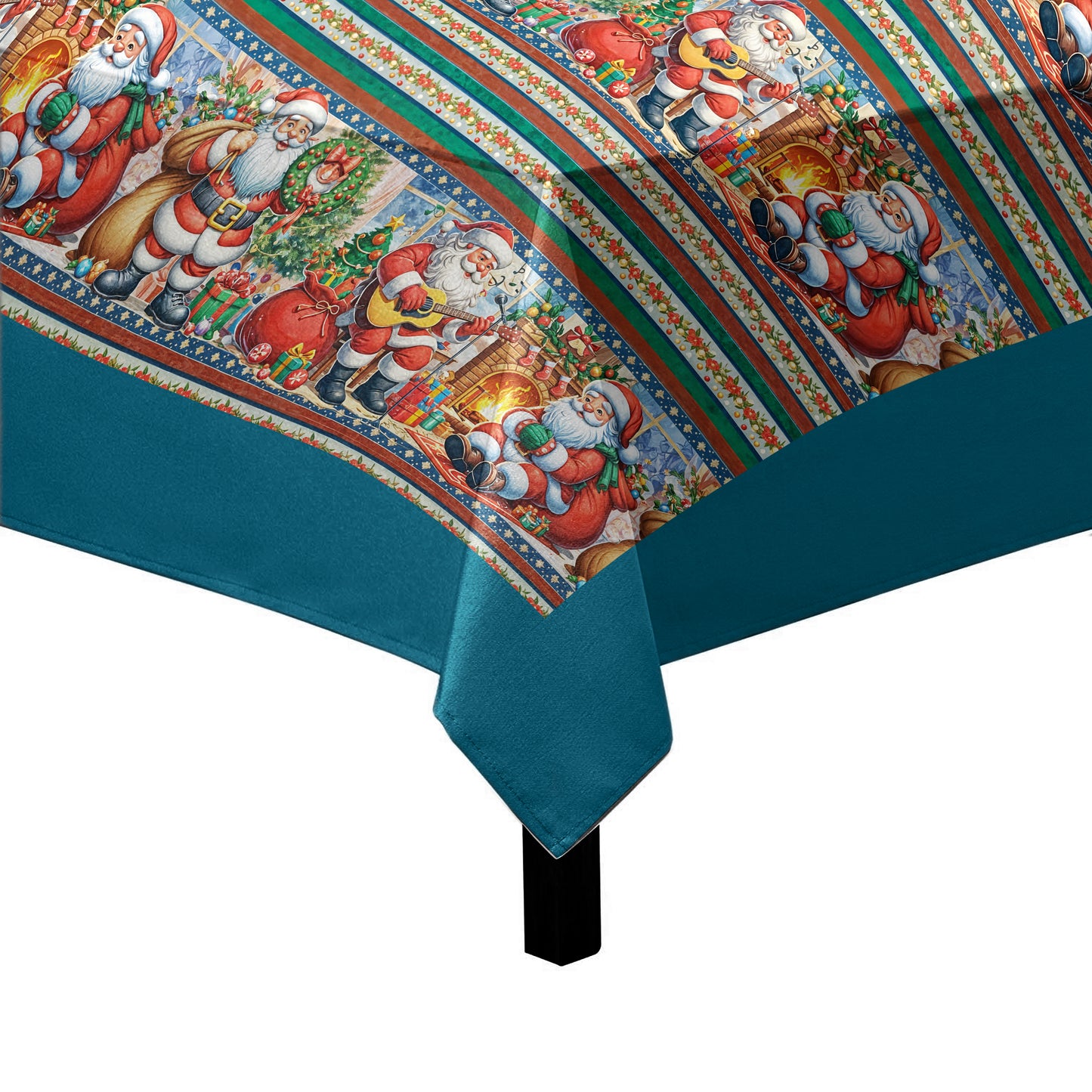 Santas’ Parade Square Tablecloth