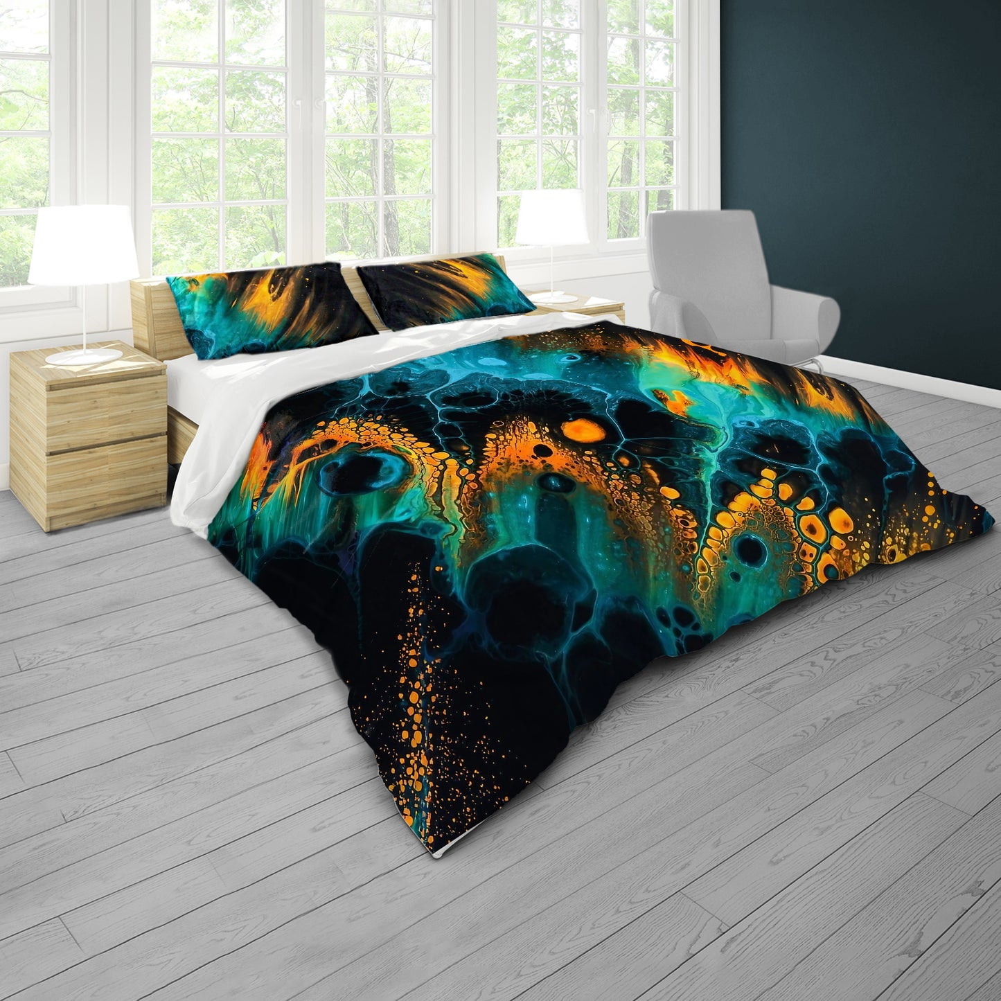 Sapphire Mist Duvet Cover Set