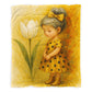 Sarah Yellow Dress Toddler Fleece Blanket