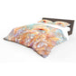 Satin Apricot Duvet Cover Set