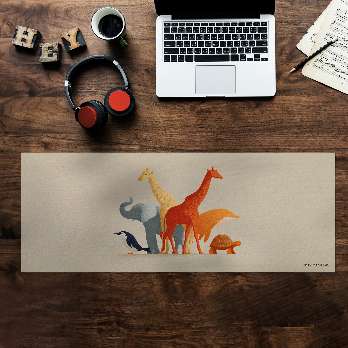 Savanna Friends Desk Pad by Wikus Schalkwyk