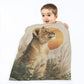 Savanna Lion Cub Toddler Fleece Blanket by Wikus Schalkwyk
