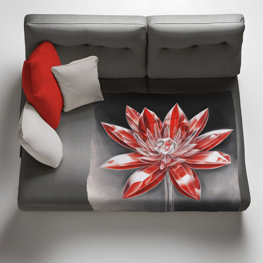 Scarlet Sparkle Blossom Light Weight Fleece by Nathan Pieterse