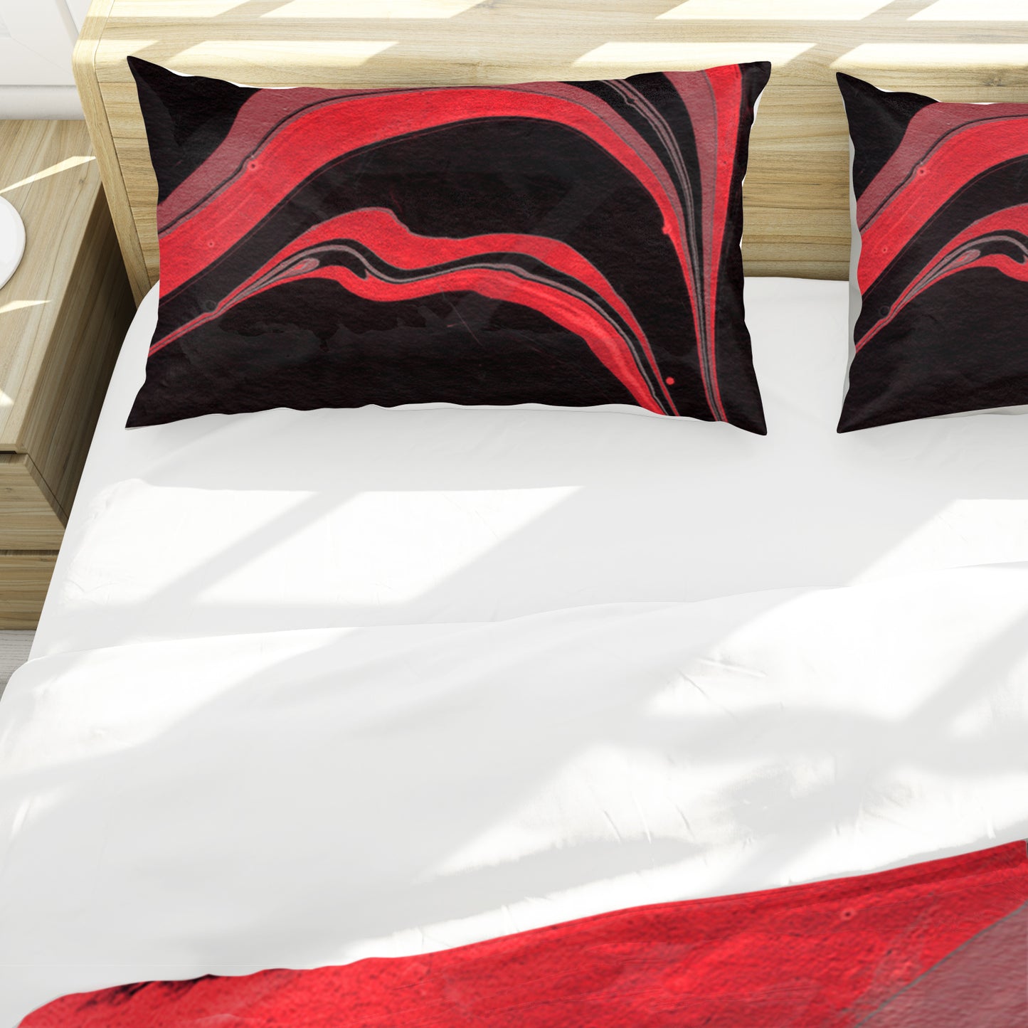 Scarlet Currents Duvet Cover Set