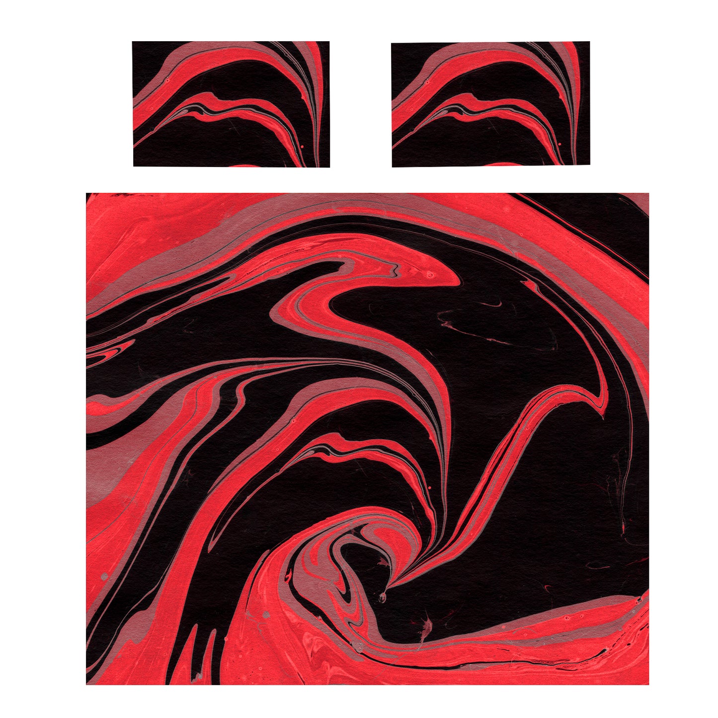 Scarlet Currents Duvet Cover Set