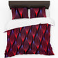 Scarlet Hibiscus Haze Duvet Cover Set
