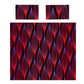 Scarlet Hibiscus Haze Duvet Cover Set