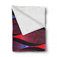 Scarlet Hibiscus Haze Light Weight Fleece Blanket