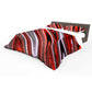 Scarlet Red & Grey Duvet Cover Set