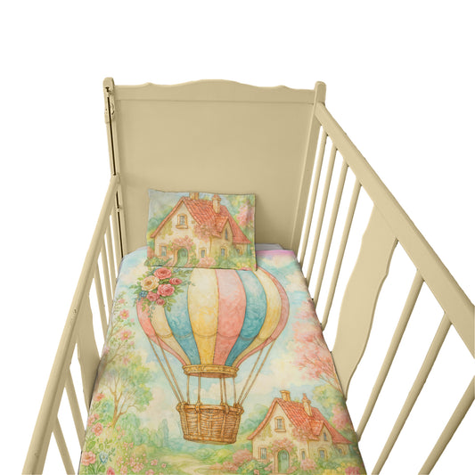 Scenes from Wonderland Air Balloon Cot Set