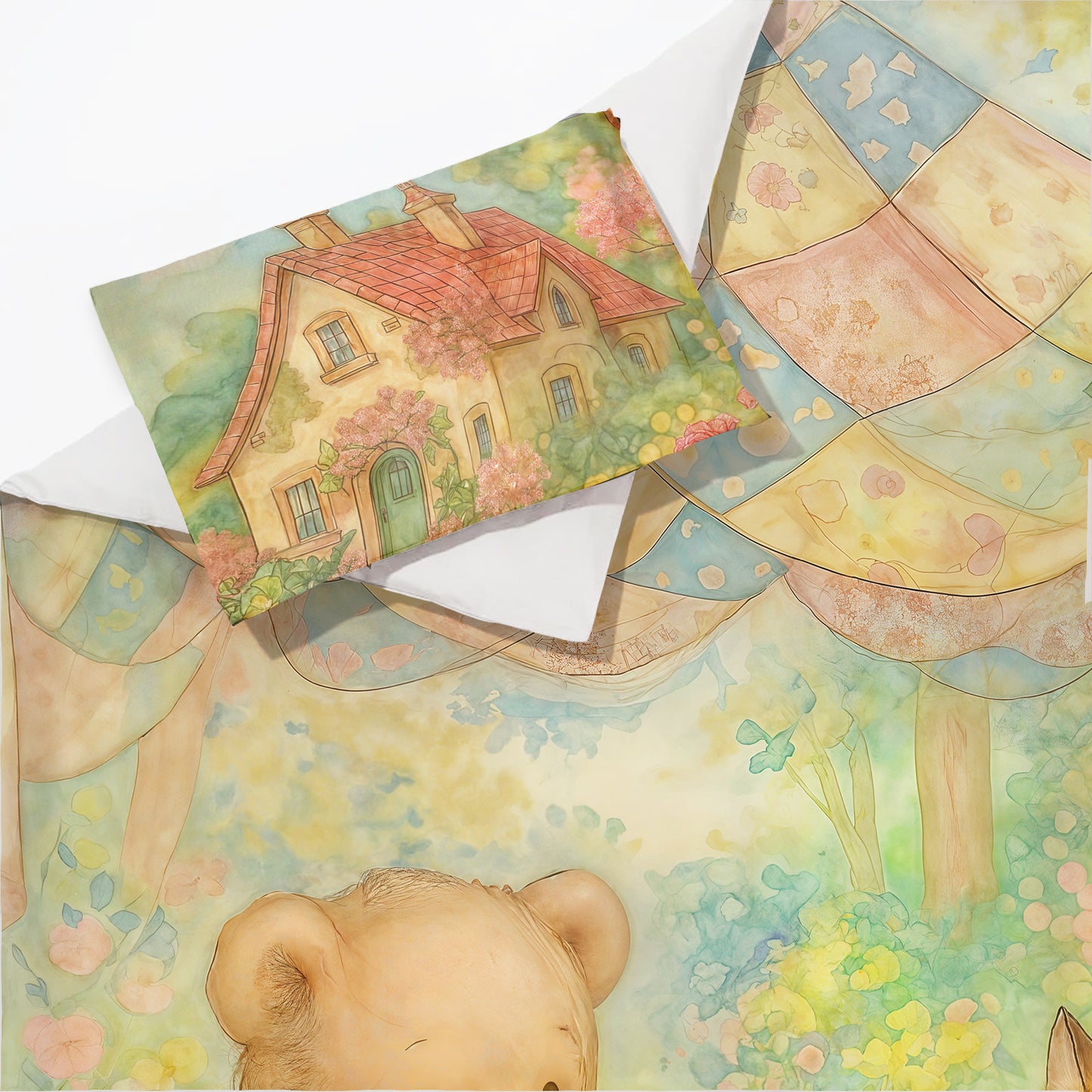 Scenes from Wonderland Tea with Teddy Cot Set