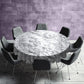 Sculpted Flowers Round Tablecloth