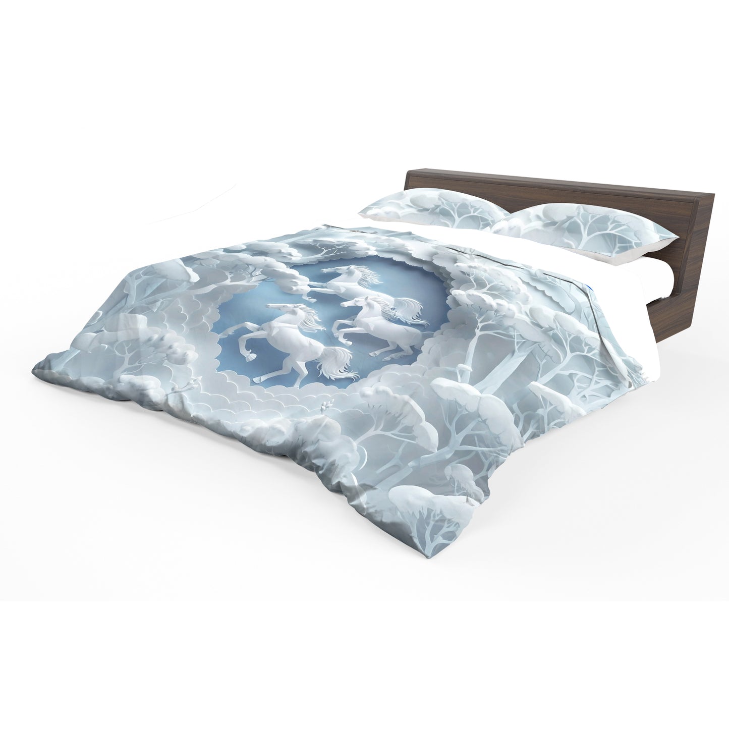 Sculpted Horse & Field Duvet Cover Set