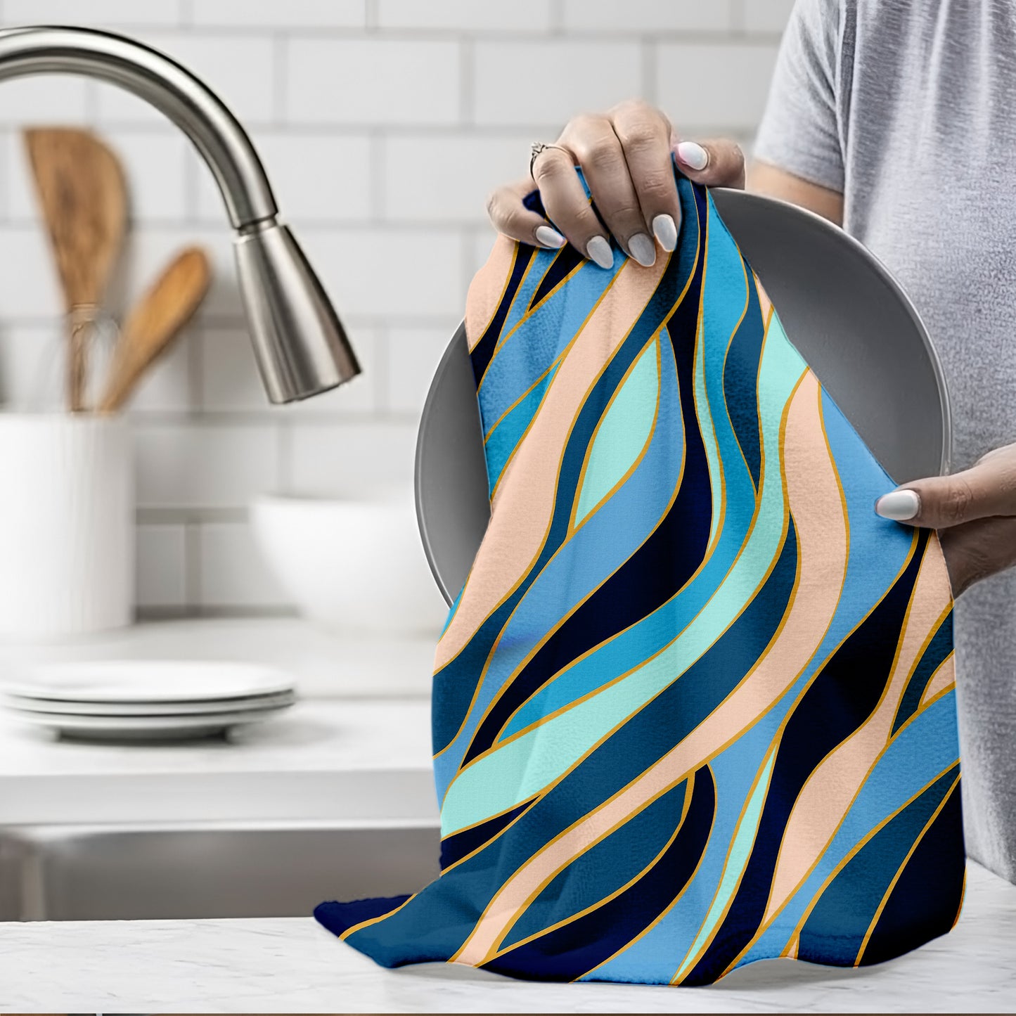 Sea Green Dish Cloth (Set of 3)